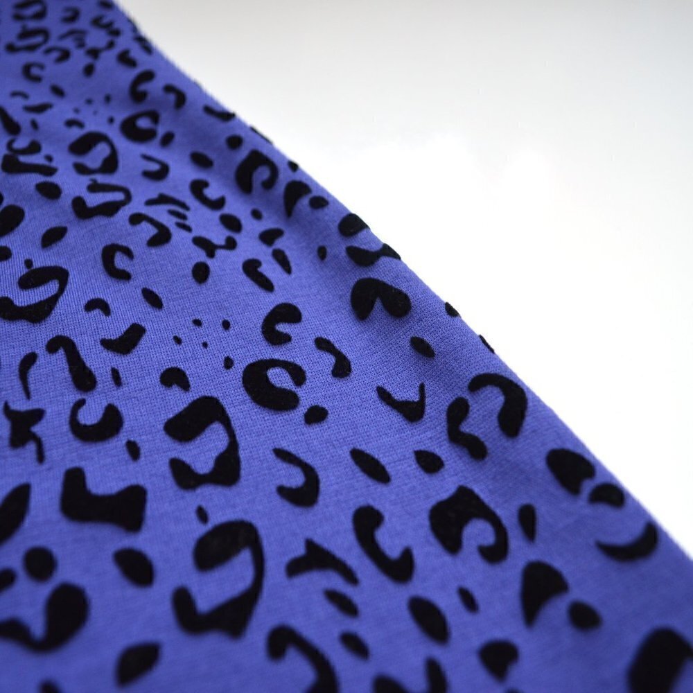 Tyler Boe Leopard Velvet Flocked Dress M - Picture 9 of 9